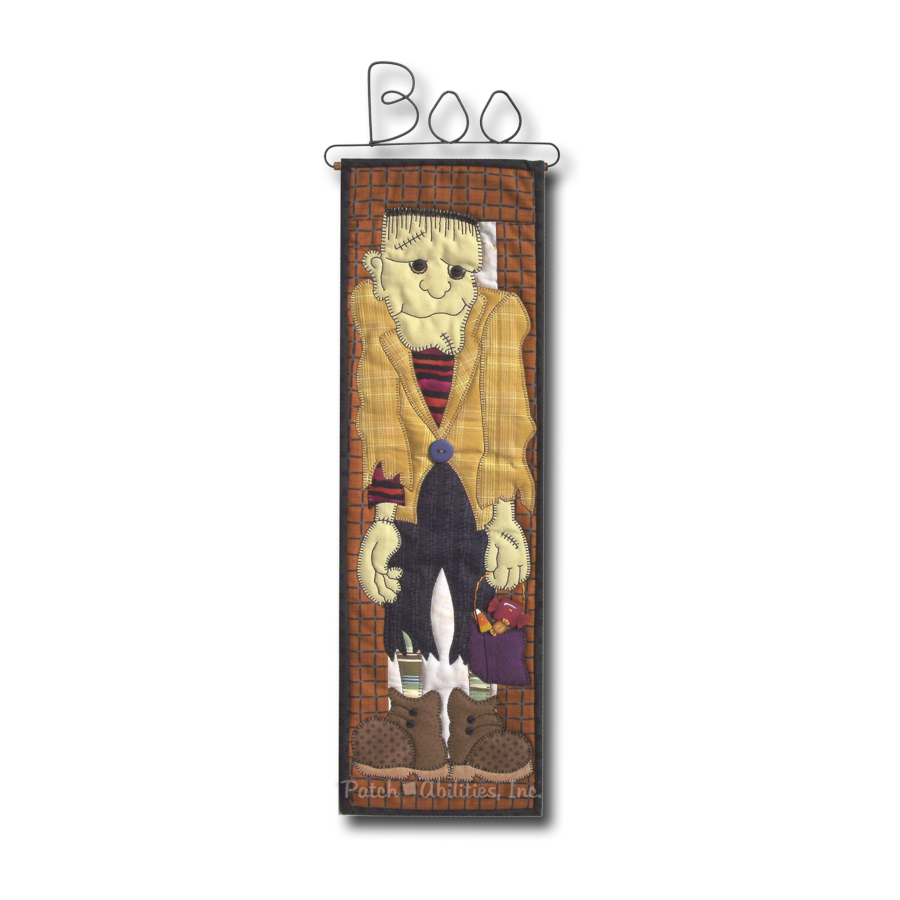 PDF Pattern #71 Frank by Patch Abilities - wall hanging