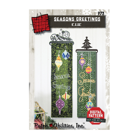 PDF Pattern Season's Greetings #73 by Patch Abilities - front cover