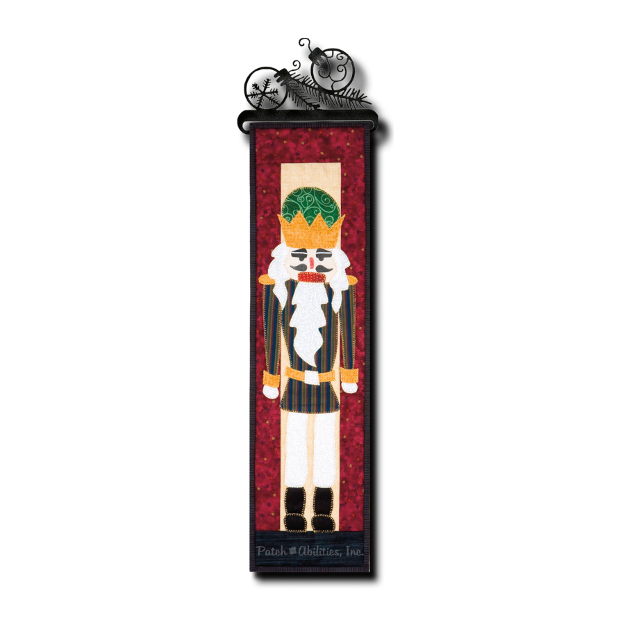 PDF Pattern #98 Nutcracker by Patch Abilities - wall hanging on hanger