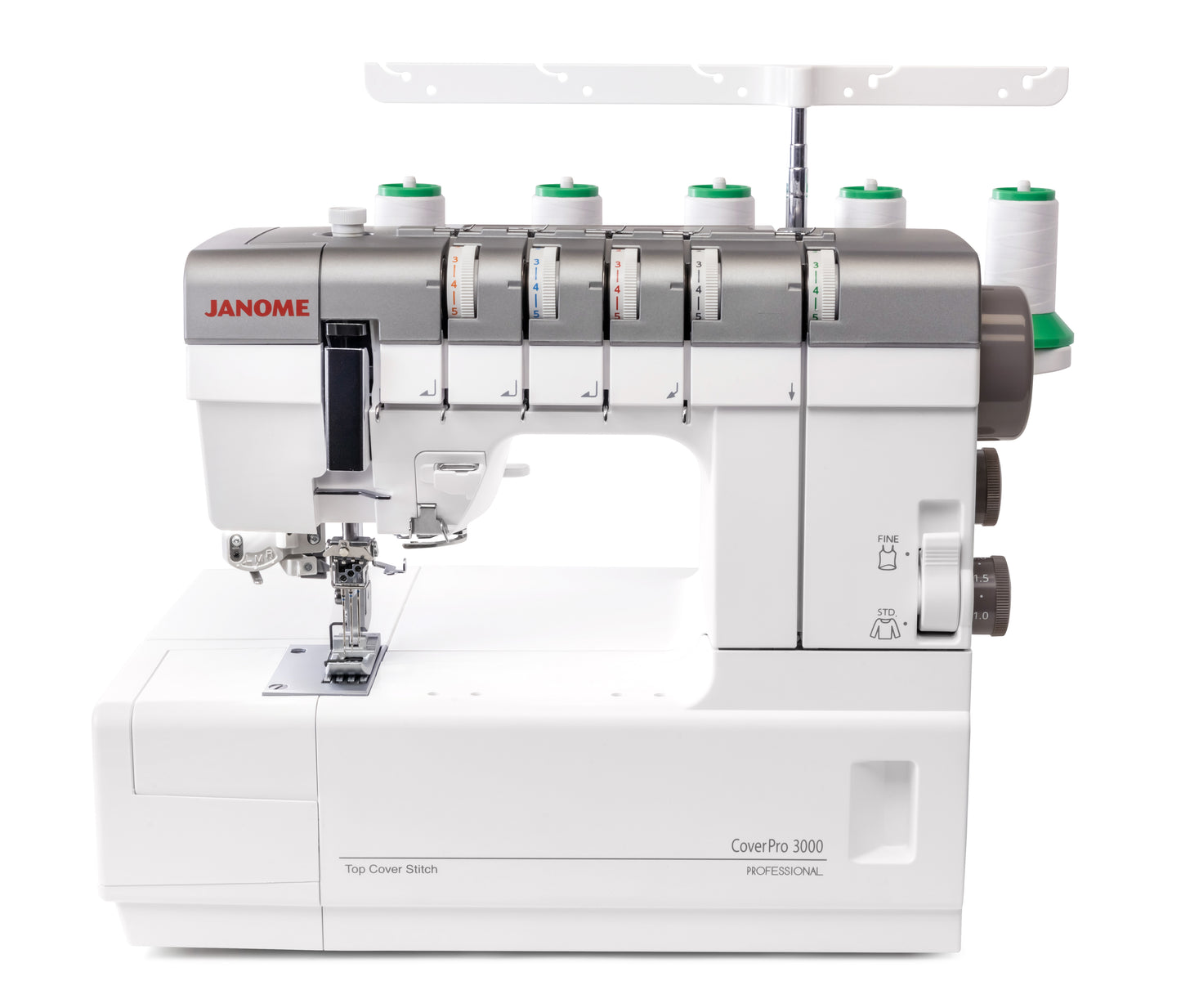 Janome Cover Pro 3000P - front view