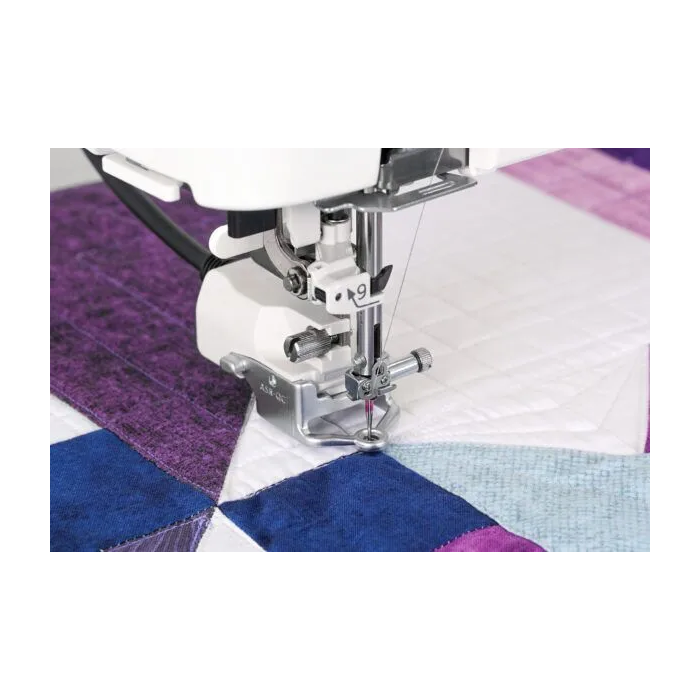 Janome Continental M8 Professional - close-up showing machine in use.