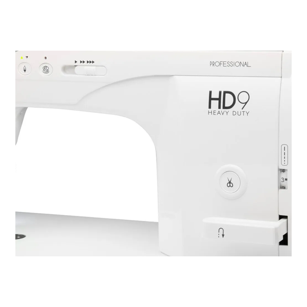 Janome HD9 Professional - close-up of machine front