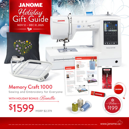 Janome Holiday 2025 MC 1000 Gift Guide
