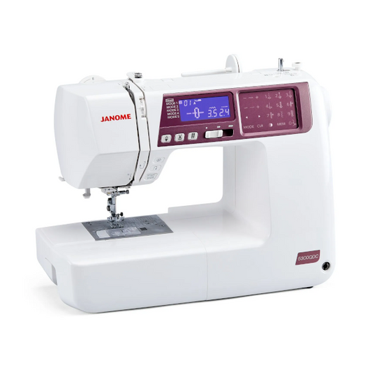 Janome 5300 QDC-G Sewing Machine -  left side front view