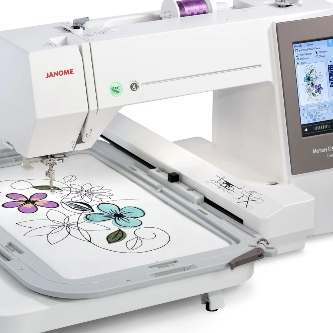 Janome MC-550-E Limited Edition - with embroidery hoop