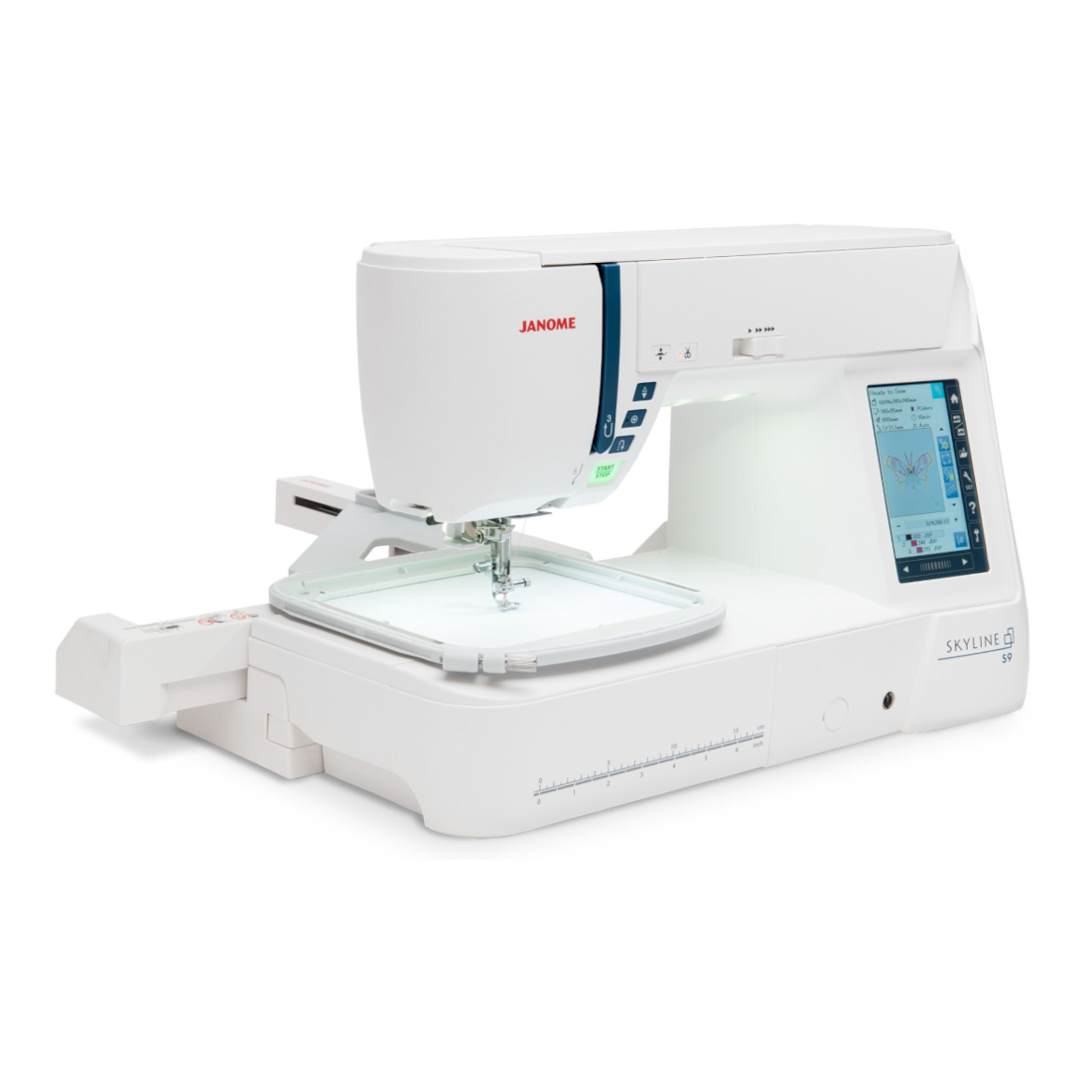 Janome Skyline S9 with embroidery hoop