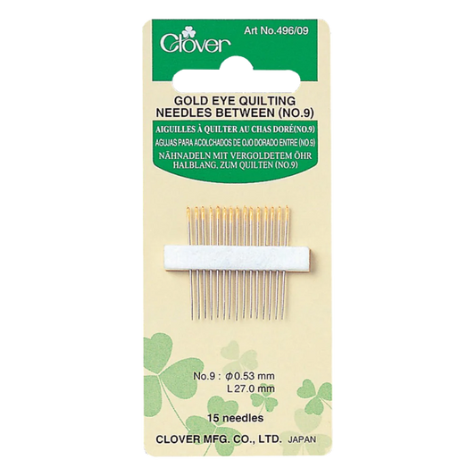 Gold Eye Quilting Needles Between No.9 by Clover