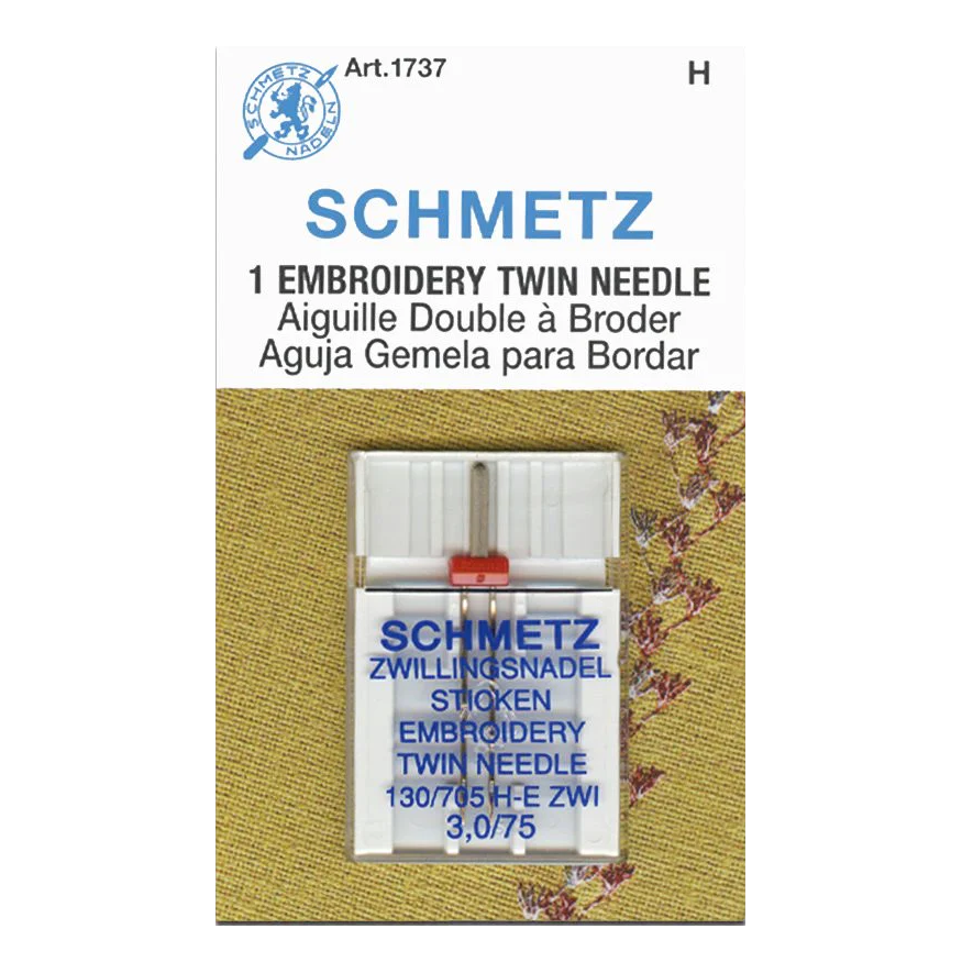 schmetz twin embroidery needles