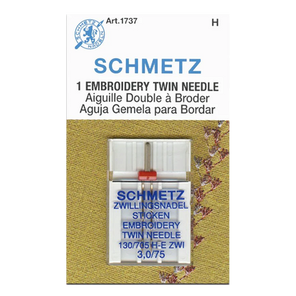 schmetz twin embroidery needles