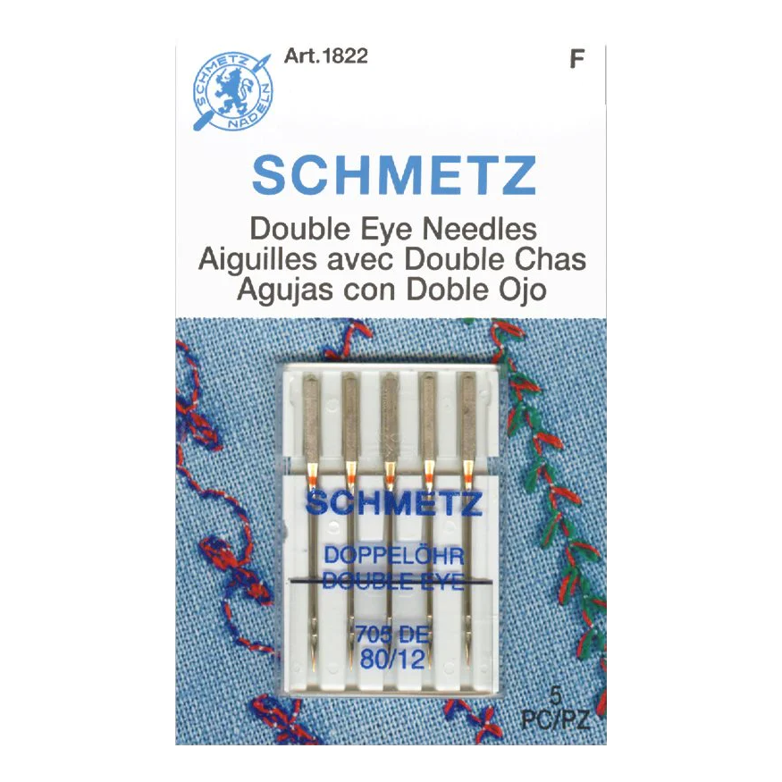 schmetz double eye needles 80/12