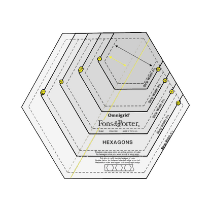 Hexagon Ruler by Fons & Porter