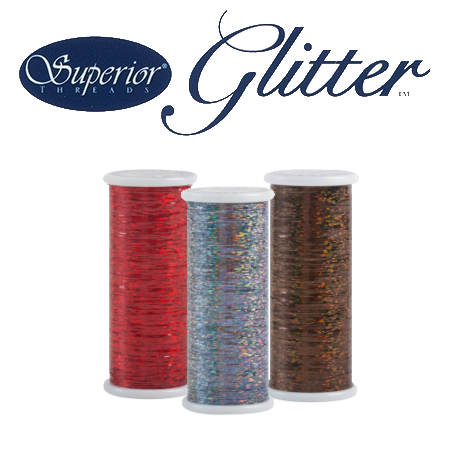 Glitter thread by Superior Threads