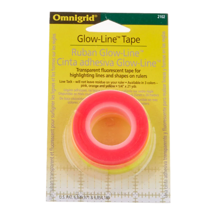 omnigrid Glow-line tape for highlighting lines and shapes on rulers