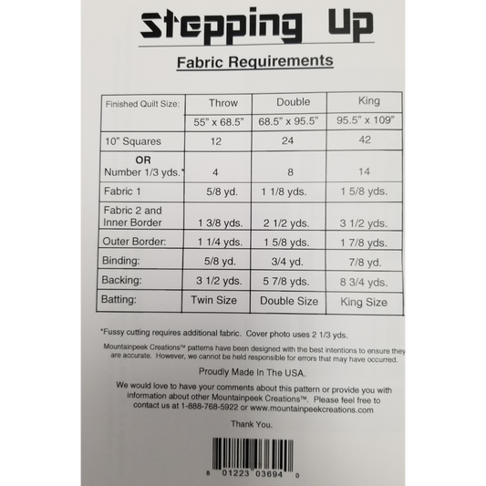 Stepping Up