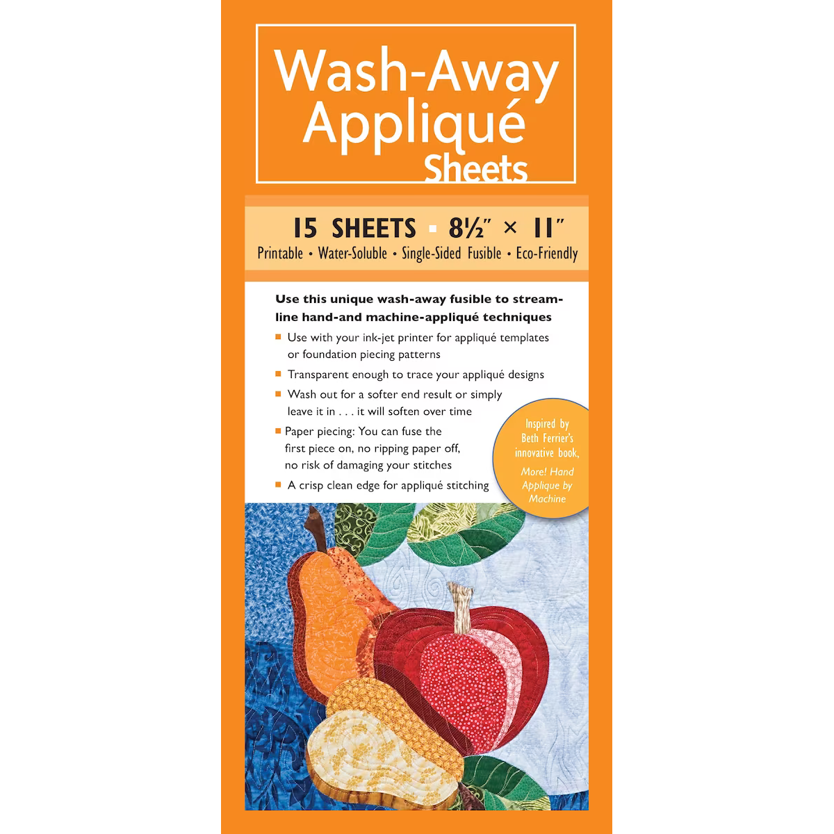wash away applique sheets by C&T Publishing