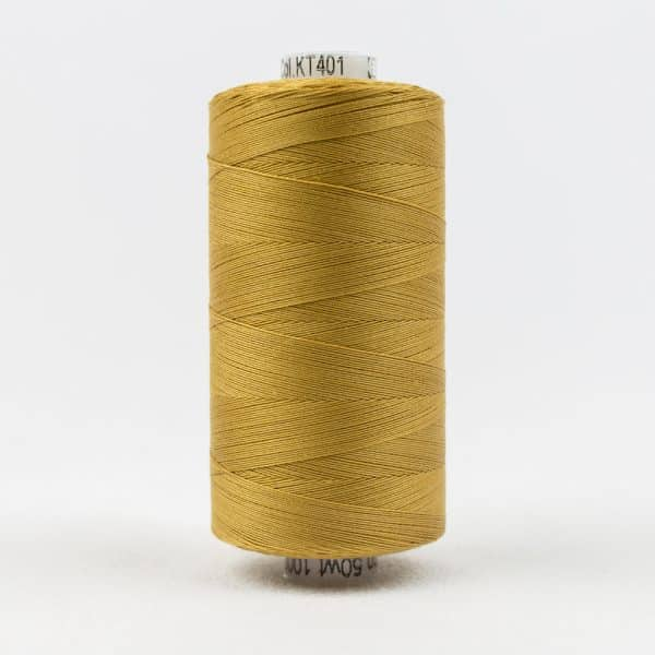 Konfetti by Wonderfil Egyptian Cotton Thread in dark gold