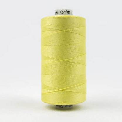 Konfetti by Wonderfil Egyptian Cotton Thread in yellow
