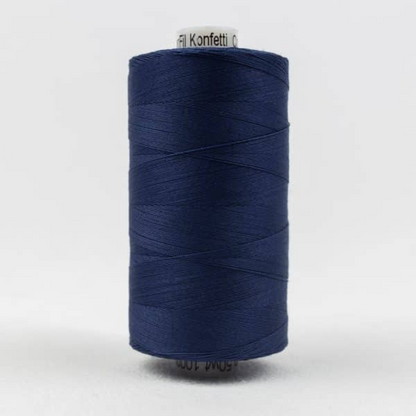 Konfetti by Wonderfil Egyptian Cotton Thread in navy