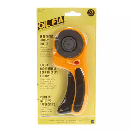 olfa ergonomic rotary cutter 60mm