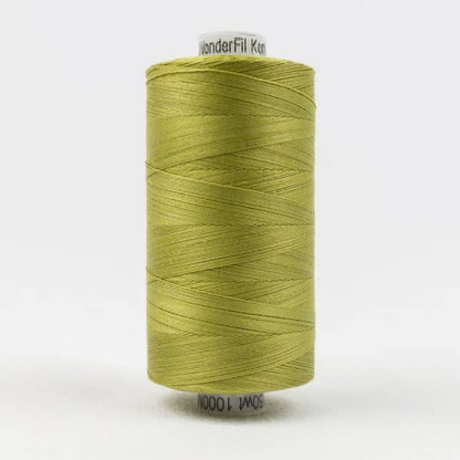 Konfetti by Wonderfil Egyptian Cotton Thread in brass green