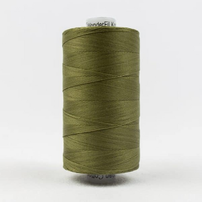 Konfetti by Wonderfil Egyptian Cotton Thread in avacado green
