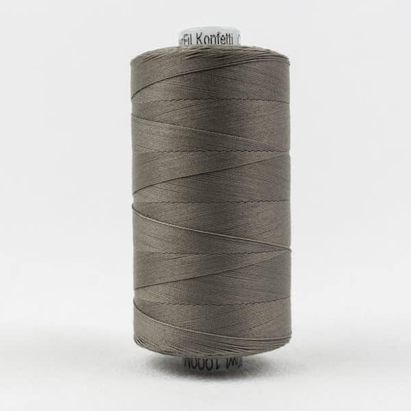 Konfetti by Wonderfil Egyptian Cotton Thread in brown grey