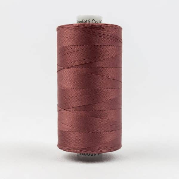 Konfetti by Wonderfil Egyptian Cotton Thread in barn red