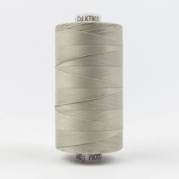 Konfetti by Wonderfil Egyptian Cotton Thread in very light grey