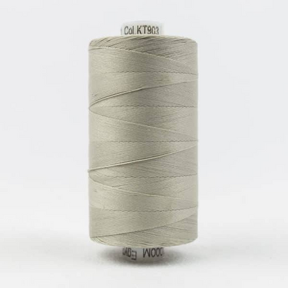 Konfetti by Wonderfil Egyptian Cotton Thread in very light grey
