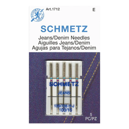 Schmetz Jeans/Denim Needles 100/16