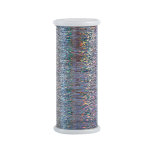 Glitter thread in Steel by Superior Threads